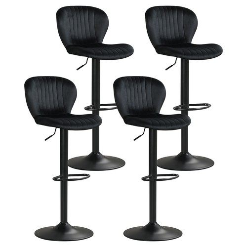 Bar stools set - of, w/velvet
