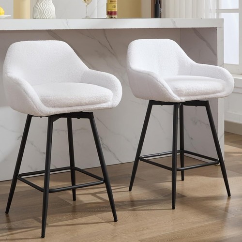 Upholstered bar stools set - upholstered,